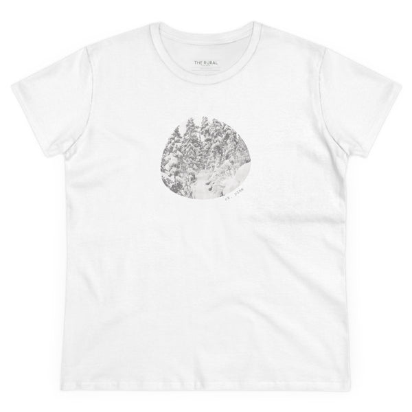 Womens Snowy Pine Trees Photo Print T-Shirt | Ok, Pine
