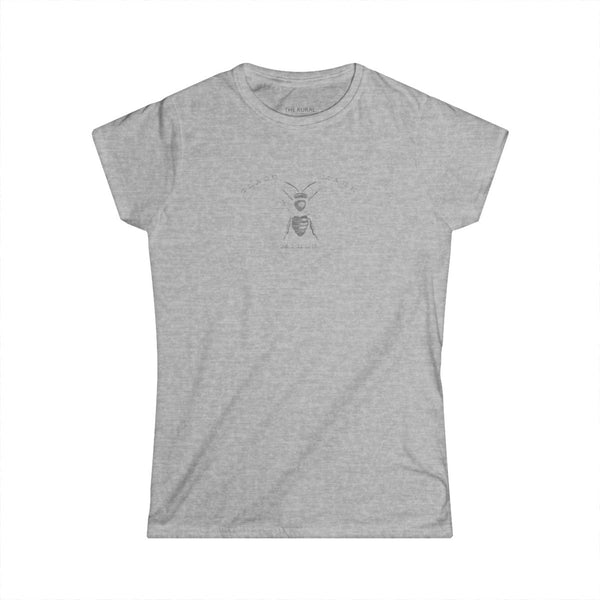 Womens Bee Trademark Graphic Logo T-Shirt