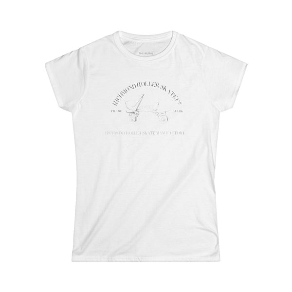 Womens Roller Skate Graphic Logo T-Shirt