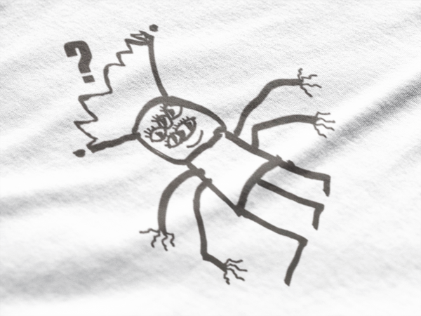 Artsy Alien Oversized Graphic T-Shirt
