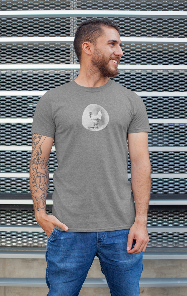 Mens Rooster Photo Print T-Shirt | Oh Cluck